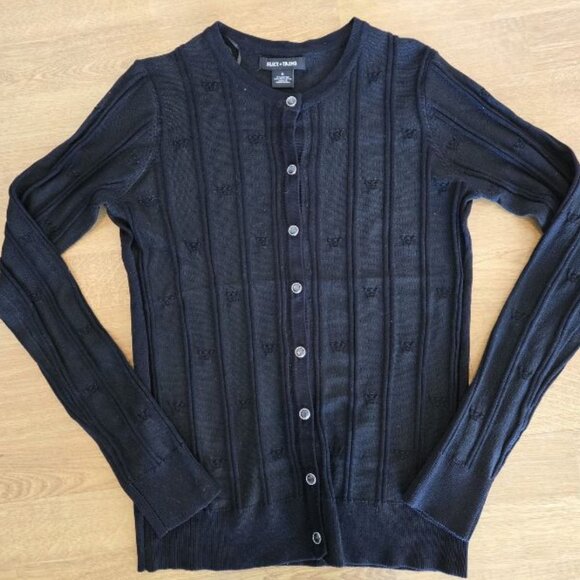 Black Cardigan Small - Picture 2 of 4